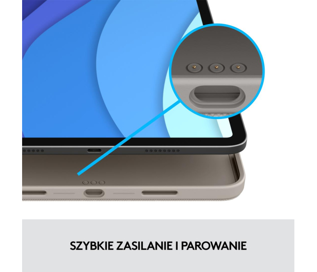 Logitech Combo Touch iPad Pro 11" (1., 2., 3 i 4 gen) piaskowy - 678732 - zdjęcie 10